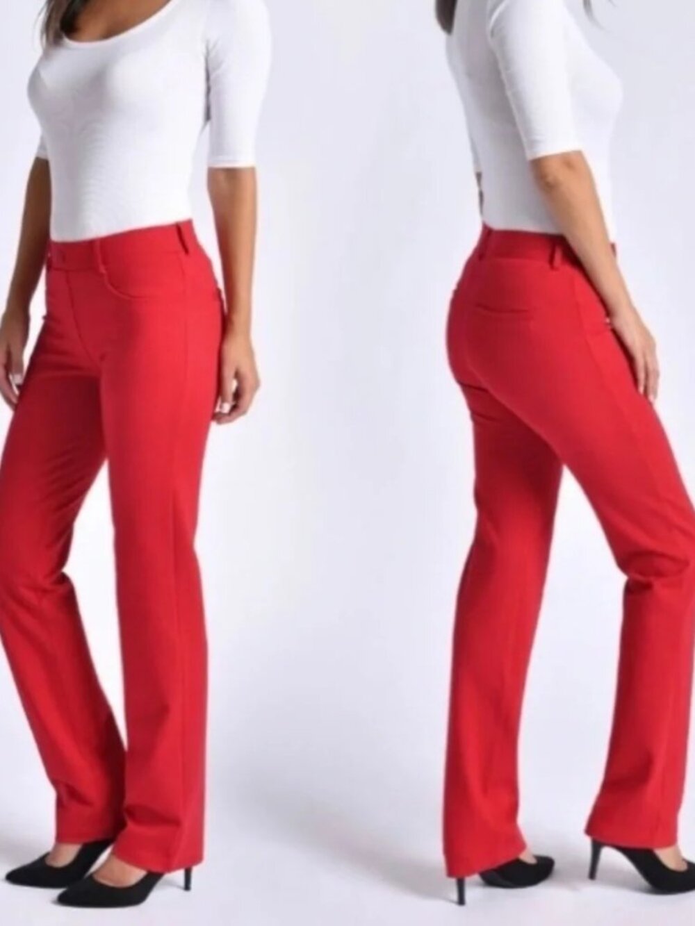 New Betabrand Poinsettia Straight 7 Pocket Dress Pant Yoga Pants XXlarge Petite